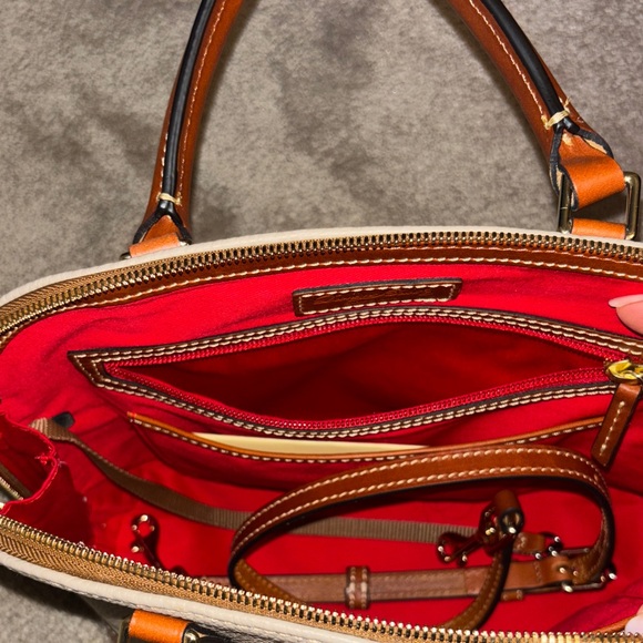 Dooney & Bourke Gray and Brown Satchel - Picture 4 of 5